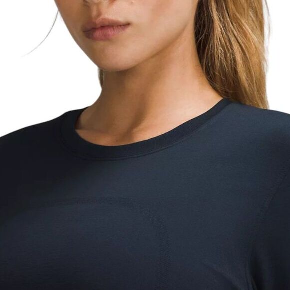 Lululemon Swiftly Relaxed Long-Sleeve Shirt Hip Length True Navy - Picture 7 of 9